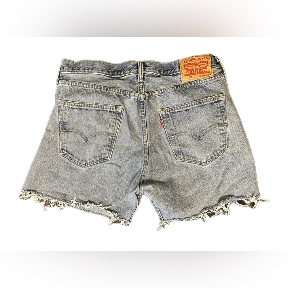 Levi’s 501 Button Fly Cut Off Shorts. Size 34 - Picture 3 of 11